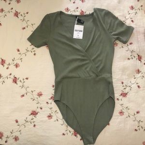 Forever 21 green bodysuit